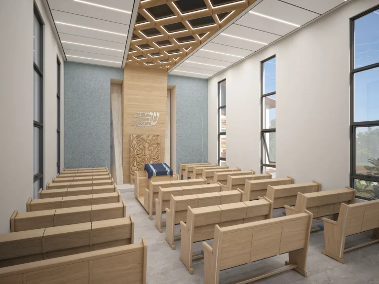 ריקי גרוזמן - עיצוב פנים ואדריכלות בתי כנסת-Synagogue,Aron Kodesh,Holy Ark,shul-פרויקט בית כנסת משגב דב