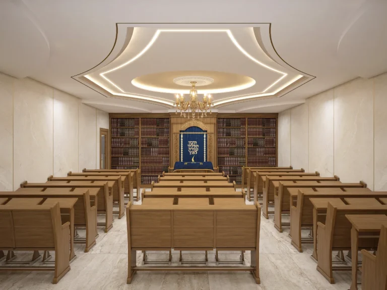 ריקי גרוזמן - עיצוב פנים ואדריכלות בתי כנסת-Synagogue,Aron Kodesh,Holy Ark,shul-פרויקט בית כנסת מוהליבר