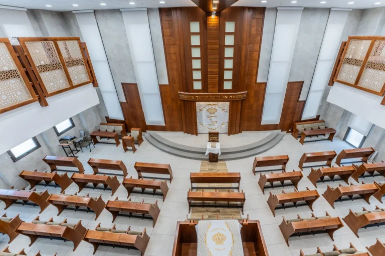 ריקי גרוזמן עיצוב פנים ואדריכלות בתי כנסת Synagogue,Aron Kodesh,Holy Ark,shul -פרויקט בית כנסת בית משה