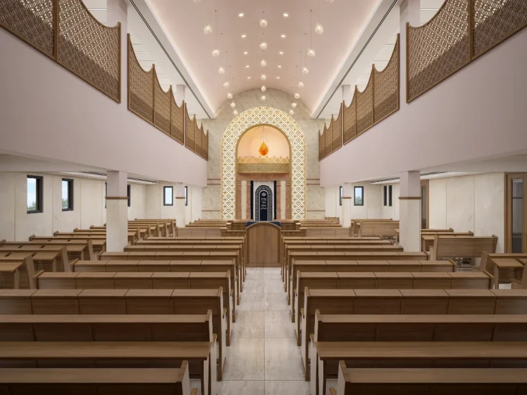 ריקי גרוזמן - עיצוב פנים ואדריכלות בתי כנסת-Synagogue,Aron Kodesh,Holy Ark,shul-פרויקט בית כנסת מוהליבר