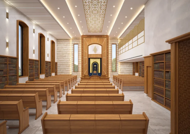 ריקי גרוזמן - עיצוב פנים ואדריכלות בתי כנסת-Synagogue,Aron Kodesh,Holy Ark,shul-פרויקט בית כנסת רמת גבעת זאב